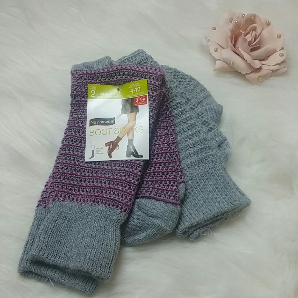 NWT Boot socks mid calf sz 4-10